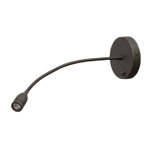 Headboard Light, Hardwired, 4.5" H, 4.5" Diameter Backplate, Metallic Bronze